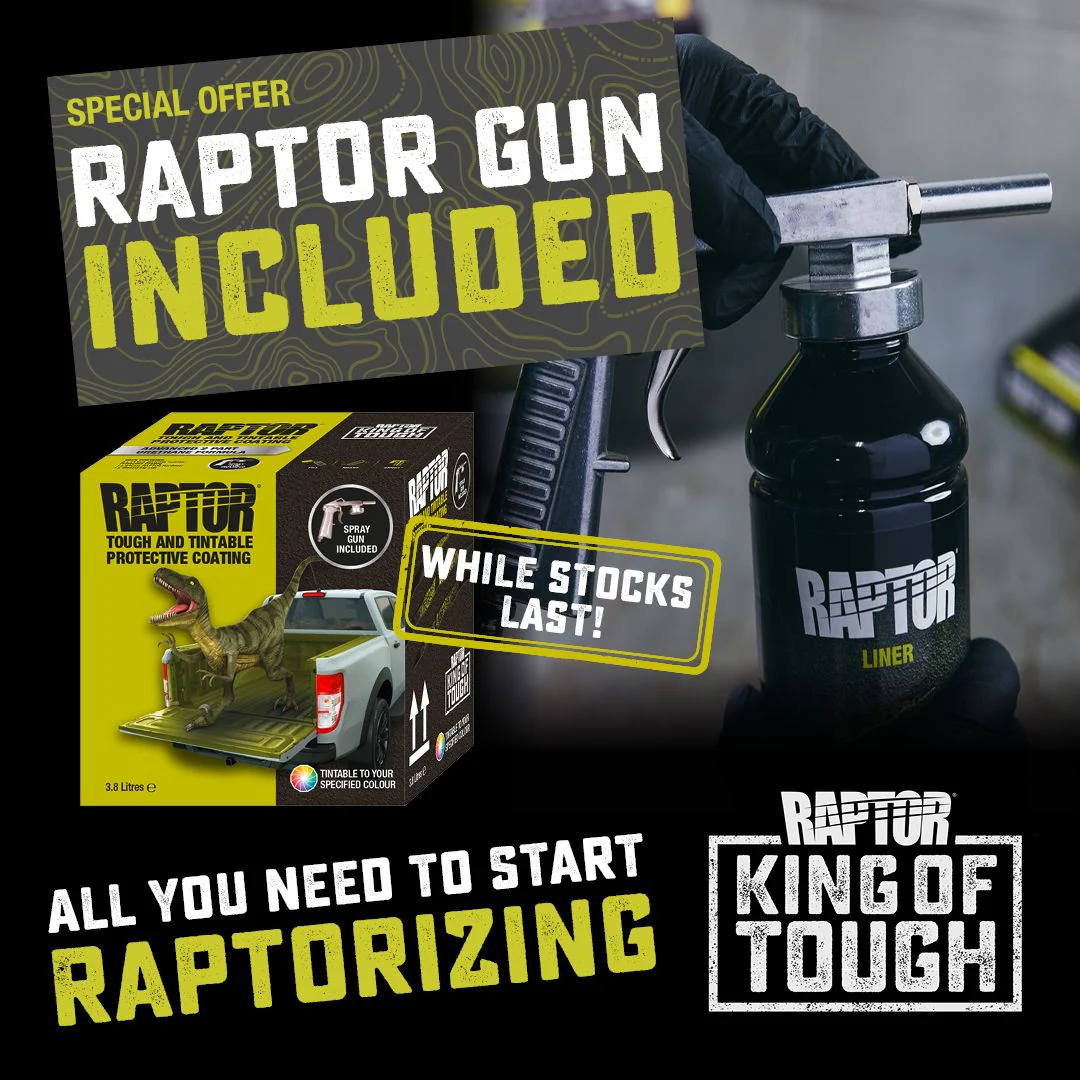 RAPTOR Spray-On Liner (Black, 4L) + FOC Spraygun - Image 3